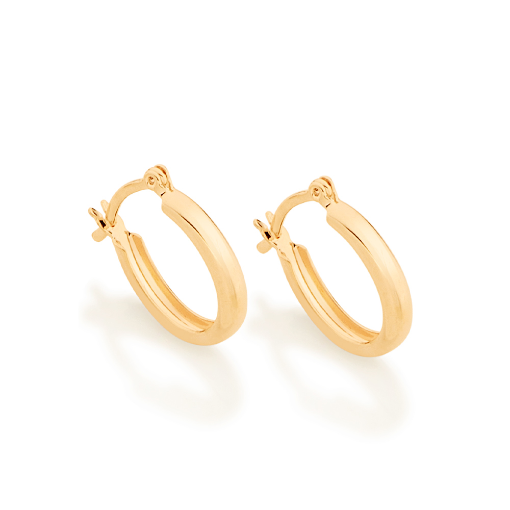 Brinco argola oval
